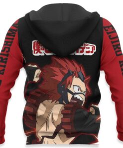 Eijiro Kirishima Shirt Red Riot MHA Custom Anime Zip Jacket - 5 - GearAnime