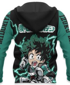 Izuku Midoriya Hoodie Sweater Deku MHA Custom Anime Zip Jacket - 4 - GearAnime