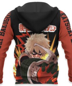 Katsuki Bakugou Hoodie Sweater Kacchan MHA Custom Anime Zip Jacket - 5 - GearAnime