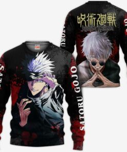 Satoru Gojo Hoodie Shirt Jujutsu Kaisen Custom Anime Jacket - 2 - GearAnime