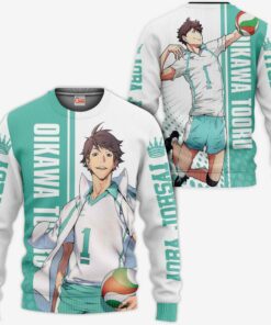 Aoba Johsai Oikawa Tooru Hoodie Haikyuu Custom Anime Shirt - 2 - GearAnime