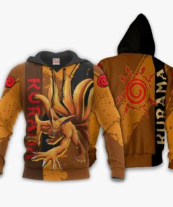 Kurama Hoodie Naruto Shirt Custom Anime Zip Jacket - 3 - GearAnime