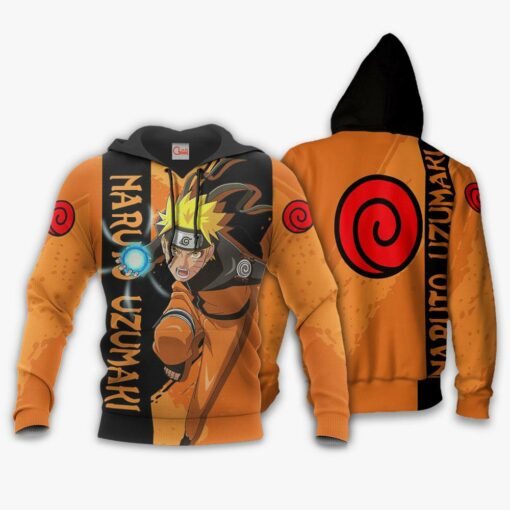 Uzumaki Naruto Hoodie Naruto Shirt Custom Anime Zip Jacket - 3 - GearAnime