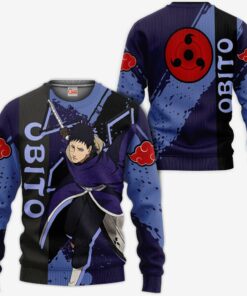 Obito Hoodie Akatsuki Naruto Shirt Custom Anime Zip Jacket - 2 - GearAnime