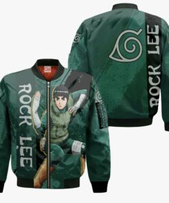 Rock Lee Hoodie Naruto Shirt Custom Anime Zip Jacket - 4 - GearAnime