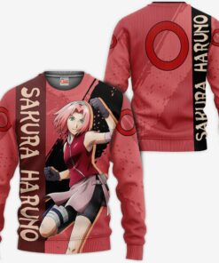 Haruno Sakura Hoodie Shirt Naruto Anime Jacket VA12 - 2 - GearAnime