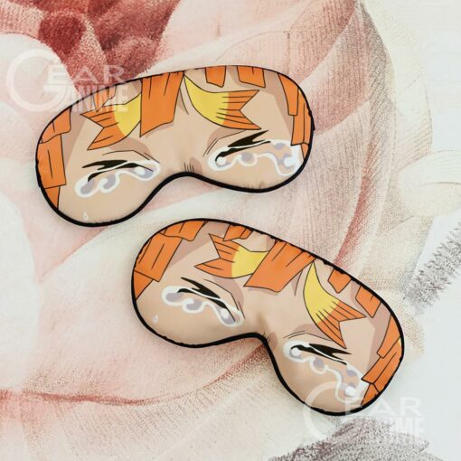 Zenitsu Crying Eye Mask Demon Slayer Anime Eye Mask - 2 - GearAnime