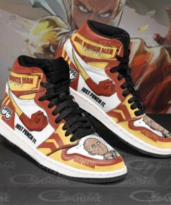 Saitama Just Punch It Sneakers One Punch Man Anime Shoes MN10 - 4 - GearAnime