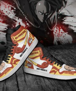 Saitama Just Punch It Sneakers One Punch Man Anime Shoes MN10 - 3 - GearAnime