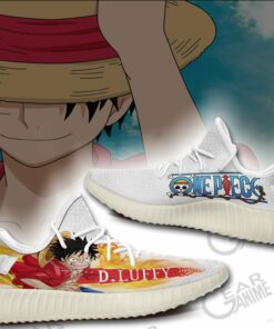Monkey D Luffy Shoes One Piece Custom Anime Shoes TT10 - 2 - GearAnime