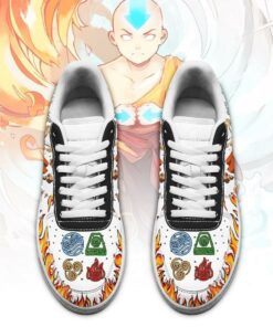 Aang Avatar Airbender Sneakers Four Nation Tribes Avatar Anime Shoes - 2 - GearAnime