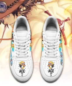 Ace Sneakers Custom One Piece Anime Shoes Fan PT04 - 2 - GearAnime