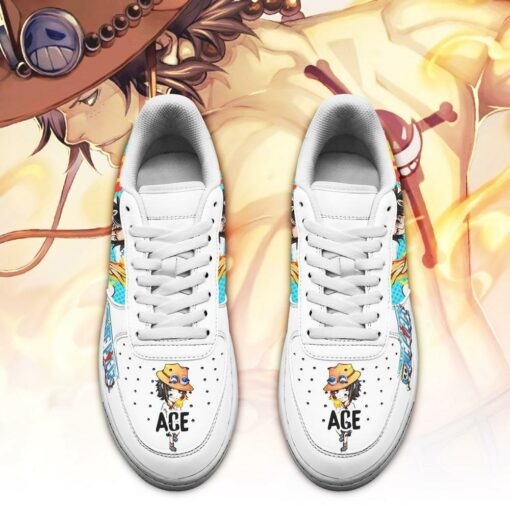 Ace Sneakers Custom One Piece Anime Shoes Fan PT04 - 2 - GearAnime