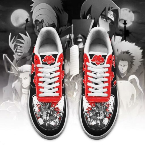 Akatsuki Cloud Shoes Black Naruto Anime Custom Shoes - 2 - GearAnime