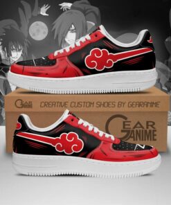 Akatsuki Shoes Custom Naruto Anime Shoes PT10 - 1 - GearAnime