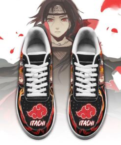 Akatsuki Itachi Sneakers Custom Naruto Anime Shoes Leather - 2 - GearAnime