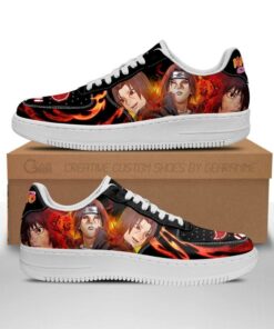 Akatsuki Itachi Sneakers Custom Naruto Anime Shoes Leather - 1 - GearAnime