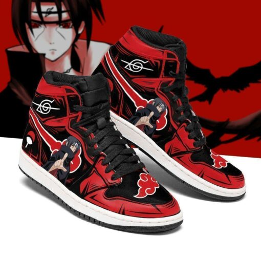 Akatsuki Itachi Sneakers Boots Naruto Anime Sneakers Costume - 1 - GearAnime
