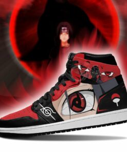 Akatsuki Itachi Sneakers Sharingan Eyes Shoes Naruto Anime - 3 - GearAnime