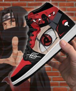 Akatsuki Itachi Sneakers Sharingan Eyes Shoes Naruto Anime - 4 - GearAnime