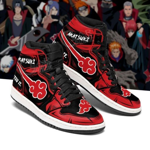 Akatsuki Sneakers Cloud Jutsu It Naruto Anime Shoes MN05 - 3 - GearAnime