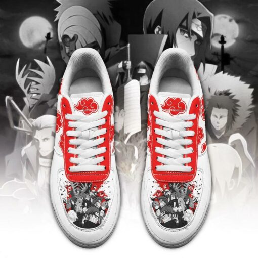 Akatsuki Shoes Shoes Naruto Anime Custom Shoes White - 2 - GearAnime
