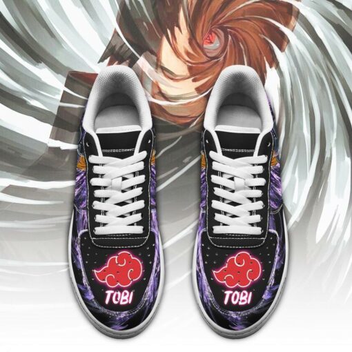 Akatsuki Tobi Sneakers Custom Naruto Anime Shoes Leather - 2 - GearAnime