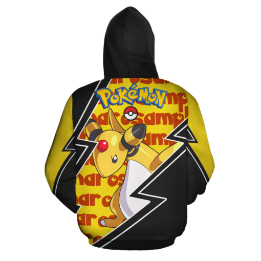 Ampharos Zip Hoodie Costume Pokemon Shirt Fan Gift Idea VA06 - 3 - GearAnime