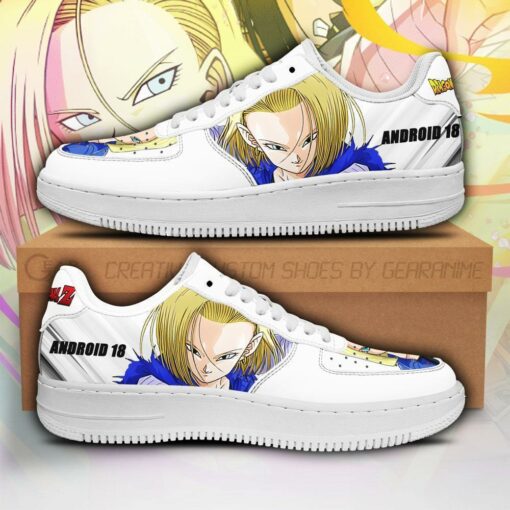Android 18 Sneakers Custom Dragon Ball Z Anime Shoes PT04 - 1 - GearAnime