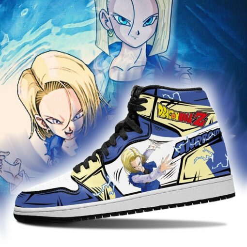 Android 18 Sneakers Dragon Ball Super Anime Shoes Custom MN04 - 3 - GearAnime