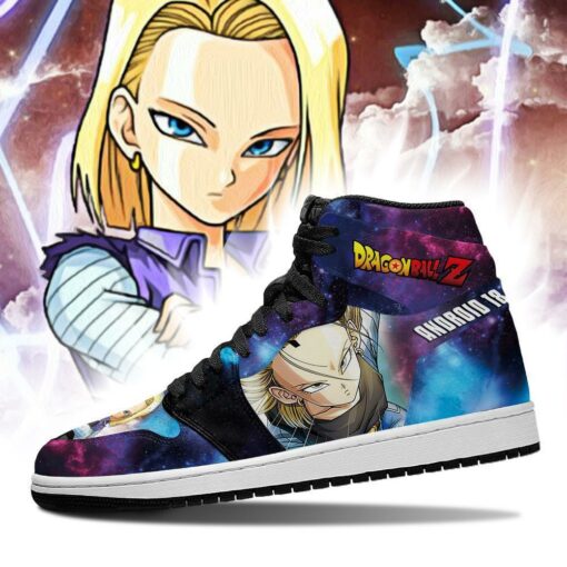 Android 18 Sneakers Galaxy Dragon Ball Z Custom Anime Shoes Fan PT04 - 3 - GearAnime