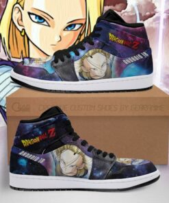 Android 18 Sneakers Galaxy Dragon Ball Z Custom Anime Shoes Fan PT04 - 1 - GearAnime