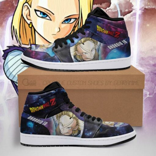 Android 18 Sneakers Galaxy Dragon Ball Z Custom Anime Shoes Fan PT04 - 1 - GearAnime