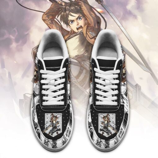 AOT Eren Sneakers Attack On Titan Anime Shoes Mixed Manga - 2 - GearAnime