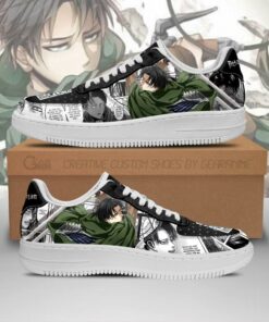 AOT Levi Sneakers Attack On Titan Anime Shoes Mixed Manga - 1 - GearAnime