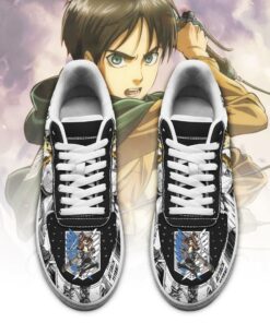 AOT Scout Eren Sneakers Attack On Titan Anime Shoes Mixed Manga - 2 - GearAnime