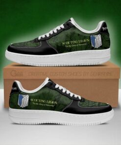 AOT Scout Regiment Slogan Sneakers Attack On Titan Anime Shoes - 1 - GearAnime