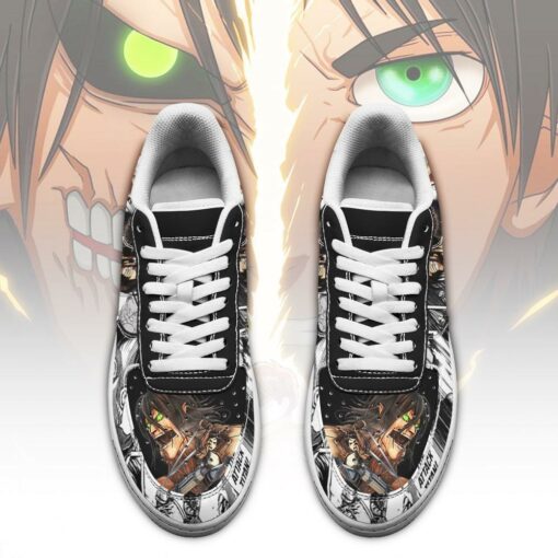 AOT Titan Eren Sneakers Attack On Titan Anime Manga Shoes - 2 - GearAnime