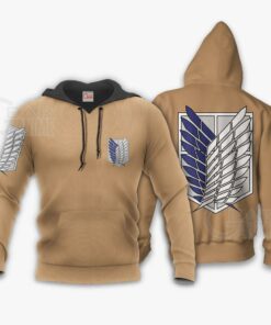 AOT Wings Of Freedom Scout Shirt Costume Attack On Titan Hoodie Sweater - 5 - GearAnime