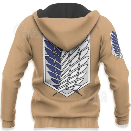 AOT Wings Of Freedom Scout Shirt Costume Attack On Titan Hoodie Sweater - 6 - GearAnime