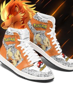 Arcanine Sneakers Cute Pokemon Anime Shoes Fan PT04 - 2 - GearAnime