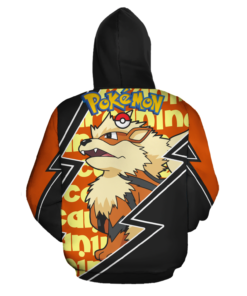 Arcanine Zip Hoodie Costume Pokemon Shirt Fan Gift Idea VA06 - 3 - GearAnime