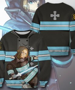Arthur Boyle Fire Force Hoodie Shirt Anime Uniform Sweater Jacket - 2 - GearAnime
