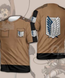Attack on Titan Scout Jacket Cloak Costume Anime Shirt - 3 - GearAnime