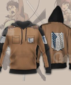Attack on Titan Scout Jacket Cloak Costume Anime Shirt - 4 - GearAnime
