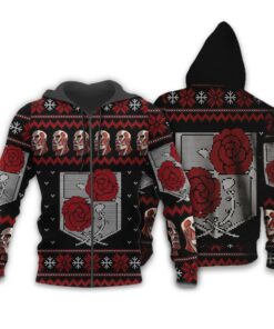 Attack On Titan Ugly Christmas Sweater Garrison Xmas Gift Custom Clothes - 2 - GearAnime