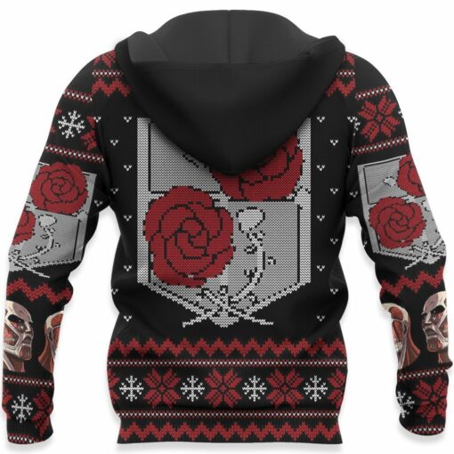 Attack On Titan Ugly Christmas Sweater Garrison Xmas Gift Custom Clothes - 6 - GearAnime