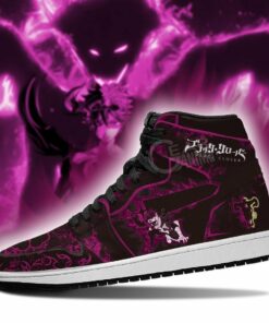 Black Asta Sneakers Custom Purple Black Clover Anime Sneakers - 3 - GearAnime