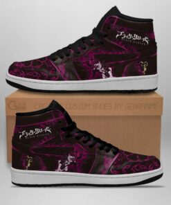 Black Asta Sneakers Custom Purple Black Clover Anime Sneakers - 1 - GearAnime