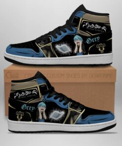 Black Bull Grey Sneakers Black Clover Anime Shoes - 2 - GearAnime